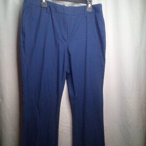 Lands' End Pants 14 Women Pockets Straight Blue